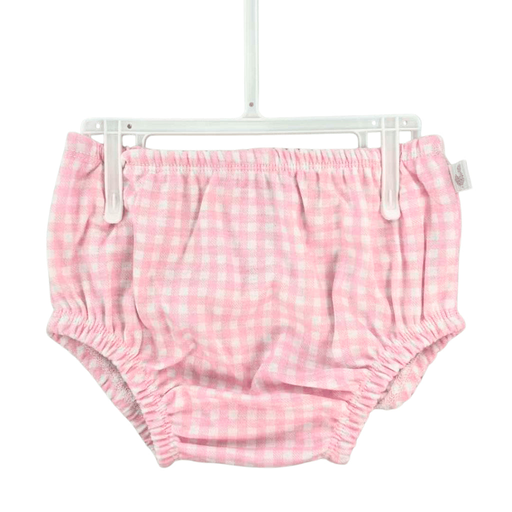 Pink Floral 3-Piece Baby Set: Dress, Bloomer & Reversible Sun Hat 6–24M – AA256
