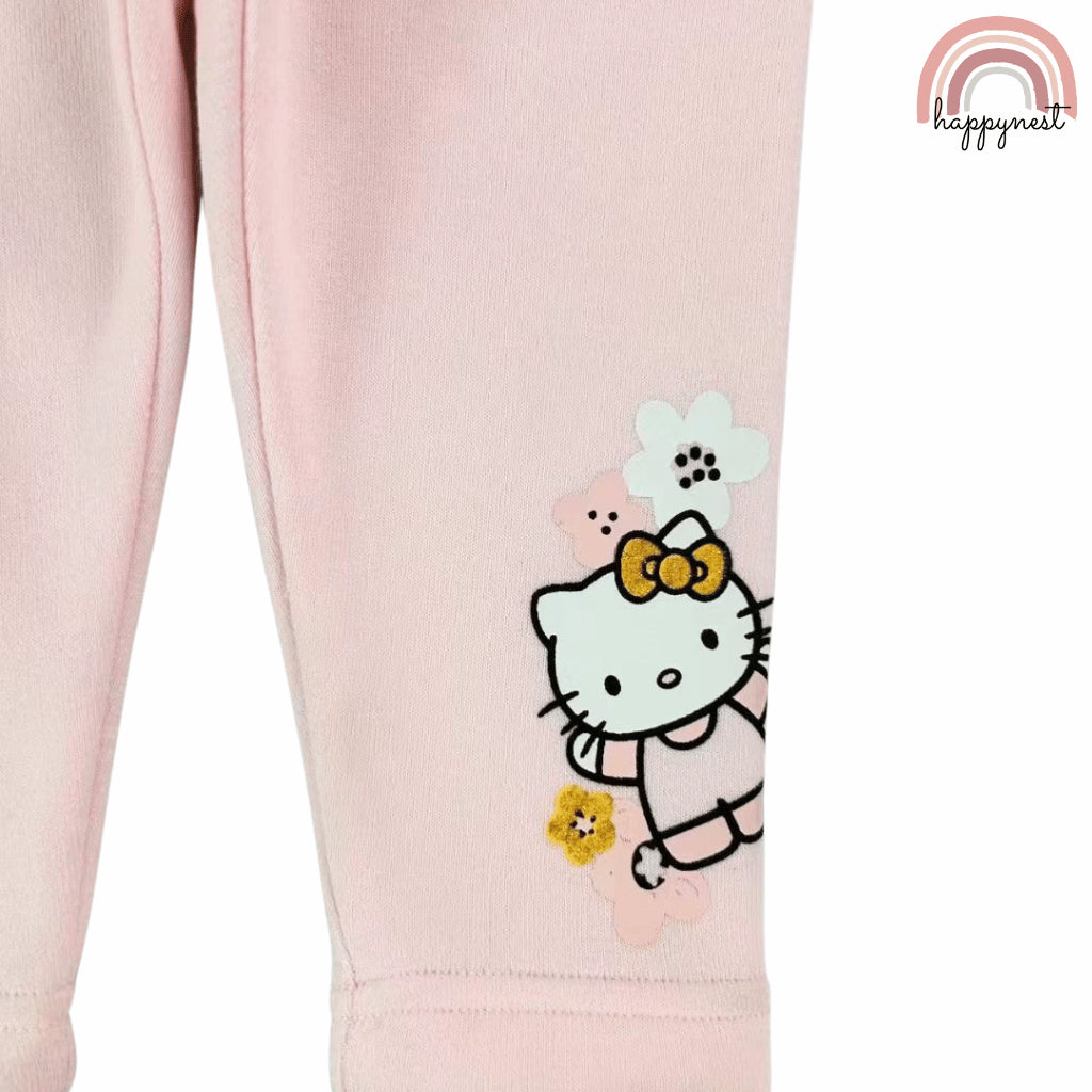 Hello Kitty 3PC Outfit – Long Sleeve Top, Pink Leggings & Sunglasses | 6–36M (SS560)