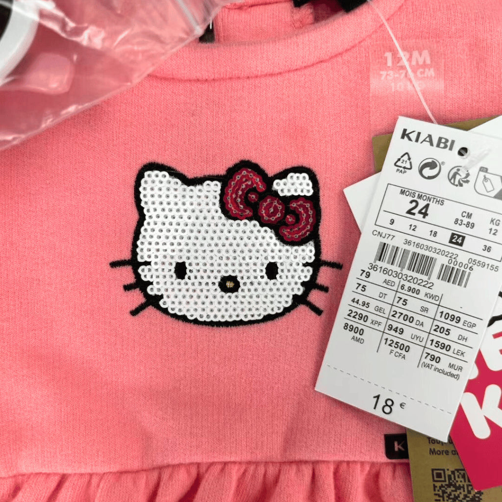 Hello Kitty 3PC Girl OOTD β Dress Top, Leggings & Sunglasses | Overruns | 6-36 Months (SS557)