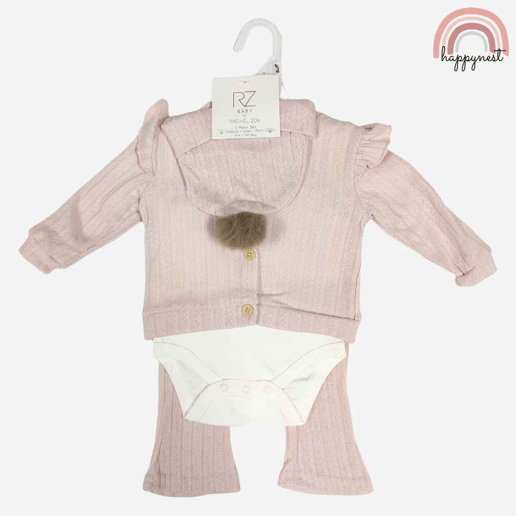 Rachel Zoe 3-PC Knit Outfit for Baby Girls 3-9M AA386