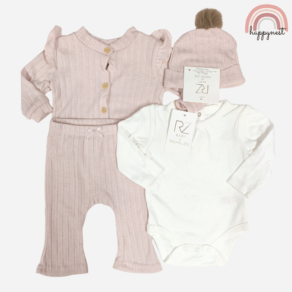 Rachel Zoe 3-PC Knit Outfit for Baby Girls 3-9M AA386