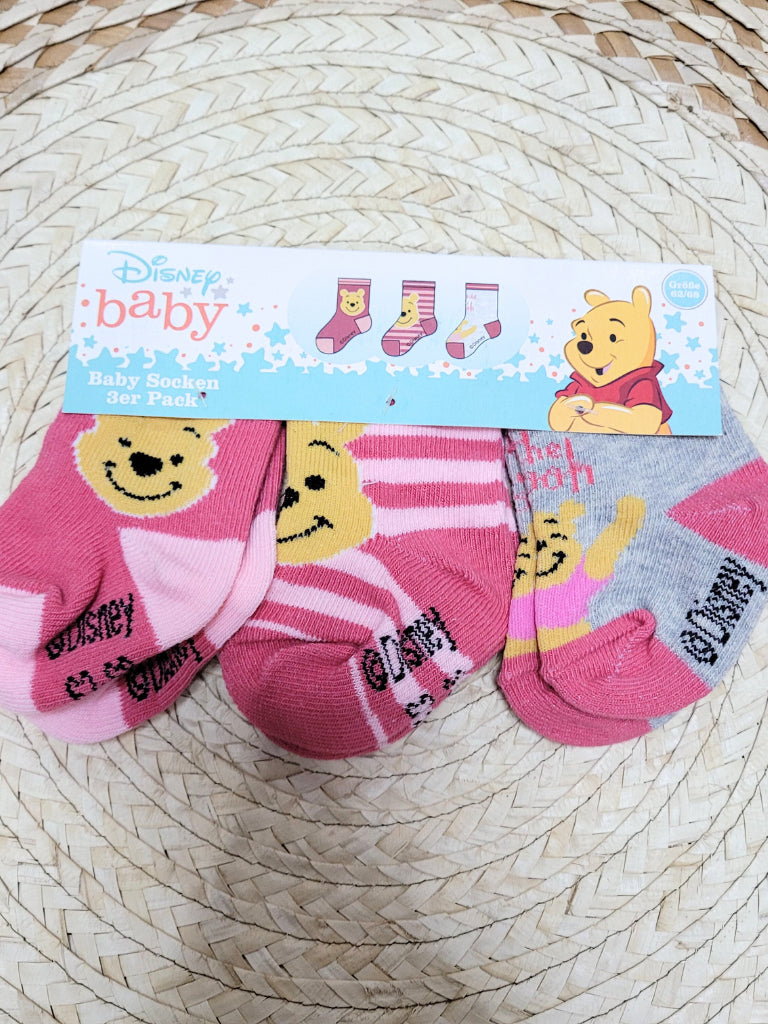 Disney - Socks 3 Pairs - Mickey Mouse, MinniePrincesses - Cute, Comfy, High-Quality
