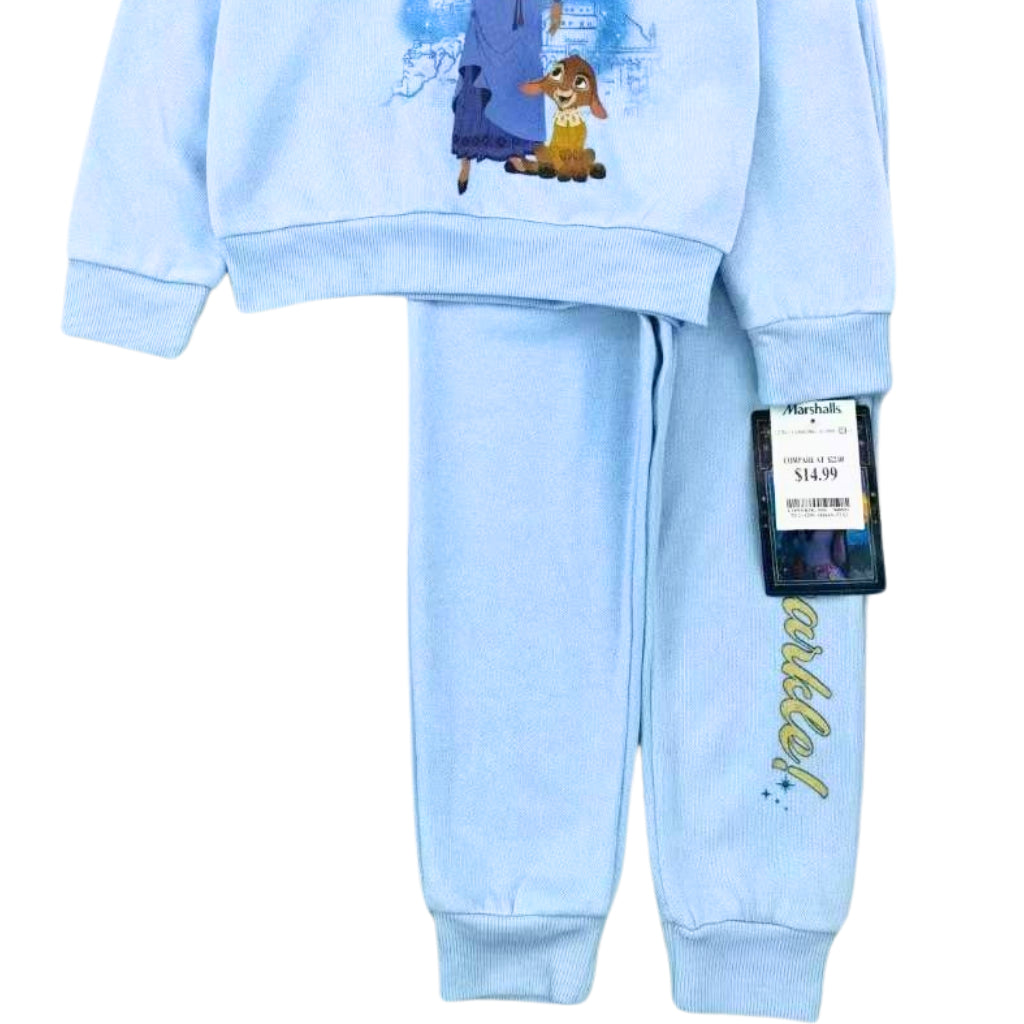 Wish Girls Tracksuit 2-Piece Set Blue Hoodie & Jogger Pants Outfit 4-7 Years SS136