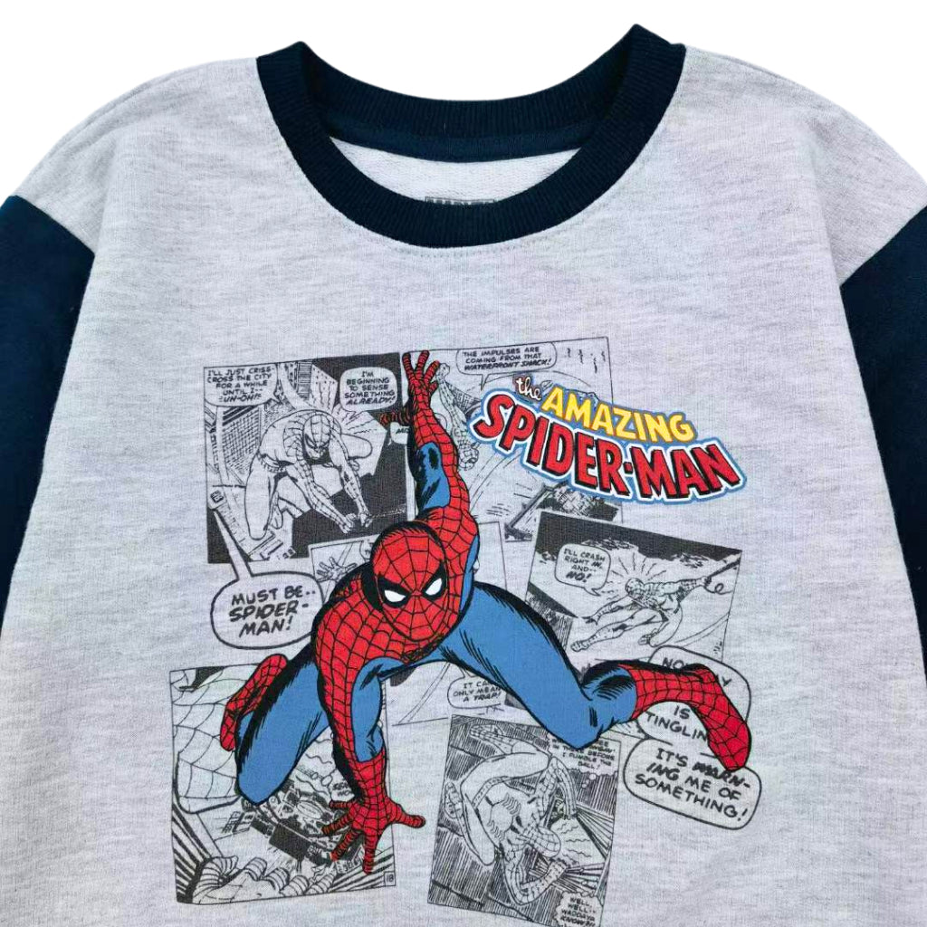 Spiderman Tracksuit Sweatshirt Jogger Set OOTD Terno Boys 18 Months - 5 Years Old SS98