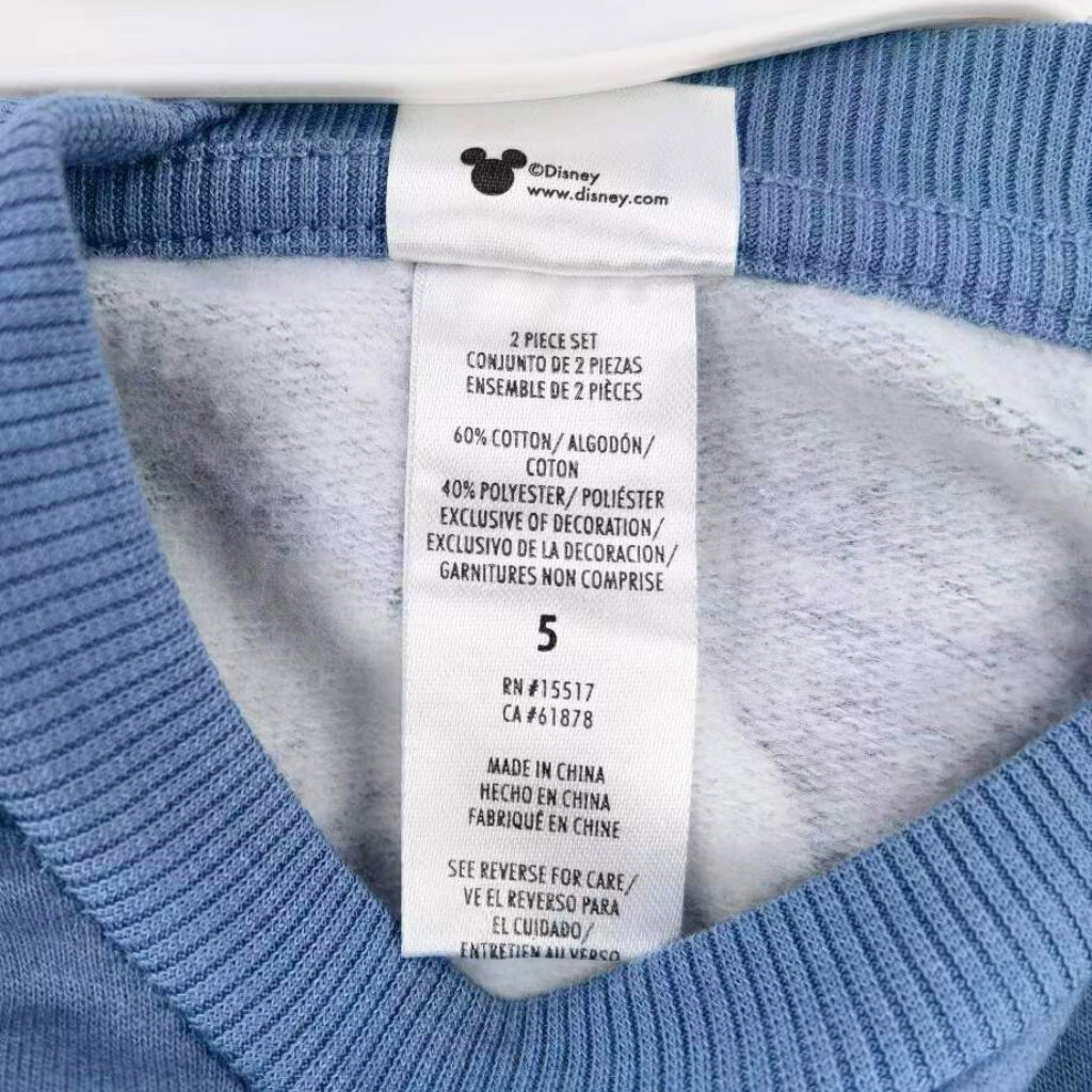 Happynest Mickey Mouse Tracksuit Pullover Jogger Set 2-Piece Set for 3 Months Old -6 Years Old SS62