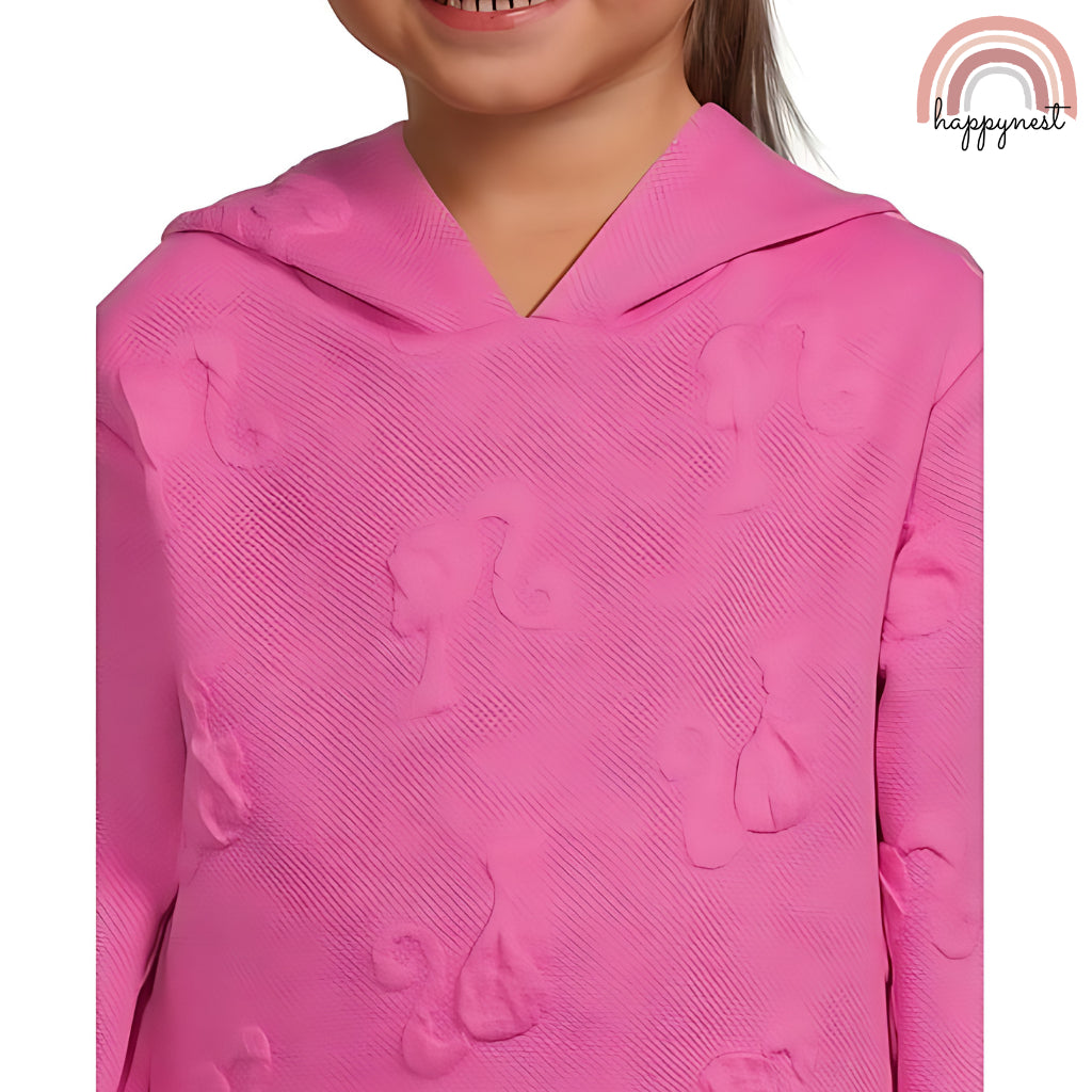 Pink Barbie Jacket Hoodie Terno Jogger for Kids (2-5 Years Old) Imported