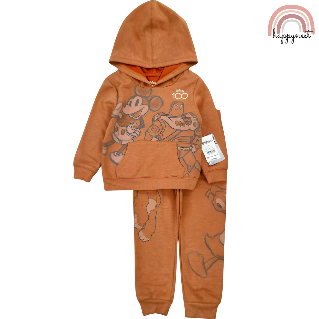 Mickey Mouse 100 Years Limited Edition Hoodie Boys Jacket 2-Piece Set for 12M - 5 Years Old SS92