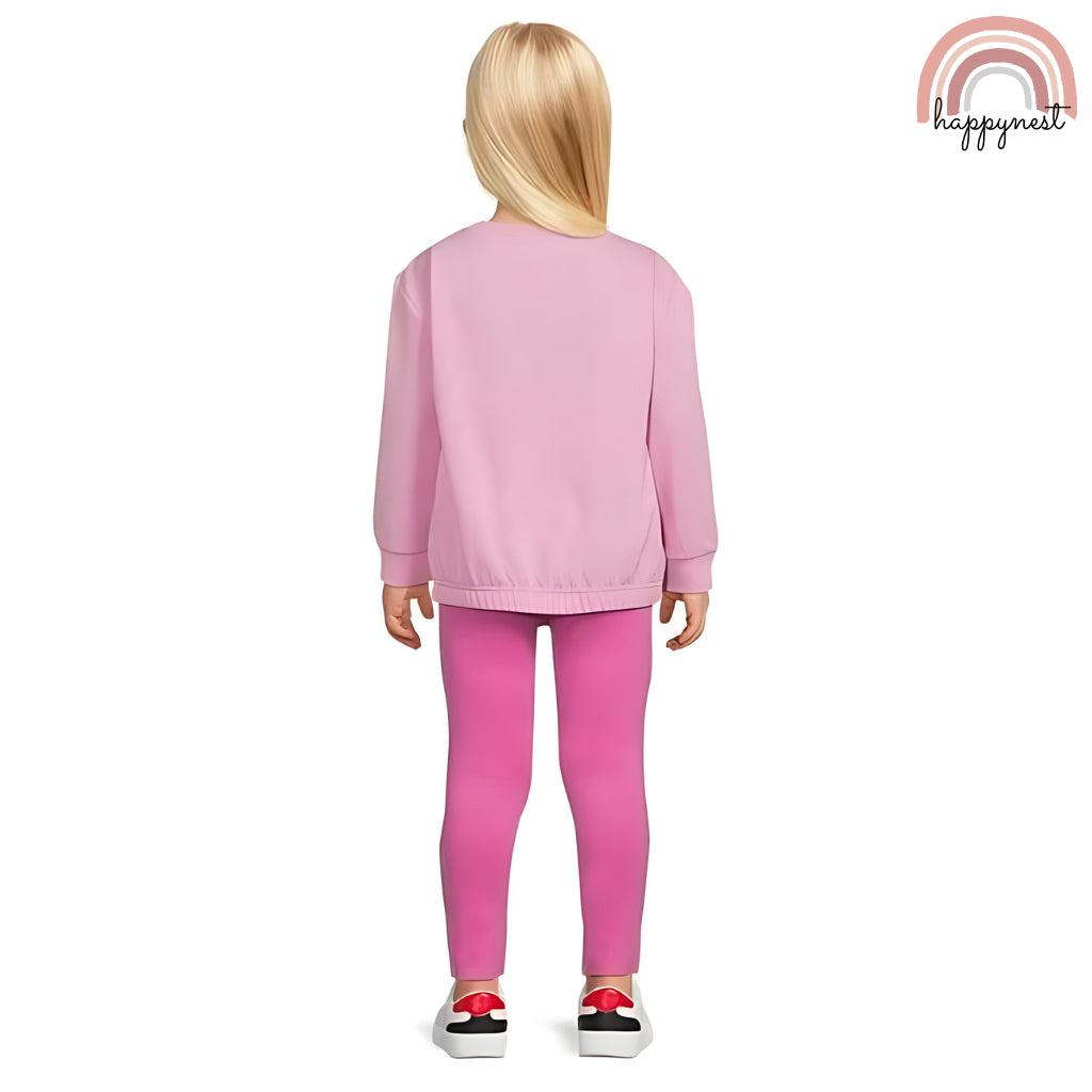 Barbie Tracksuit Pink Sweatshirt and Leggings Cute OOTD for Girls SS149 2-5 Years