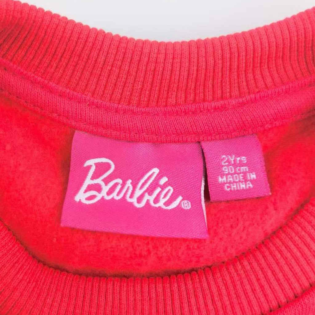 Barbie Girls Tracksuit 2-Piece Set Red Sweatshirt & Jogger Pants 2-6 Years SS148