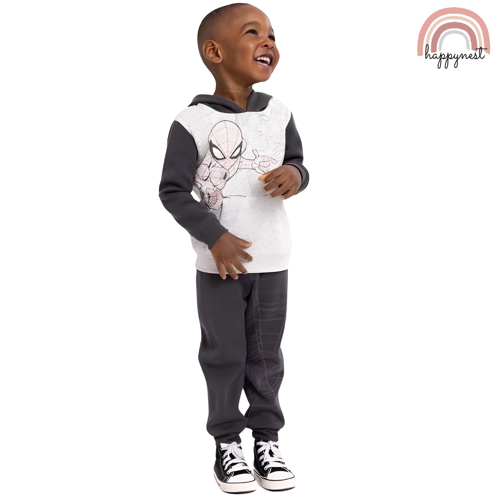 Spiderman Tracksuit Sweatshirt Jogger Set OOTD Terno Boys 12 Months - 4 Years Old SS97