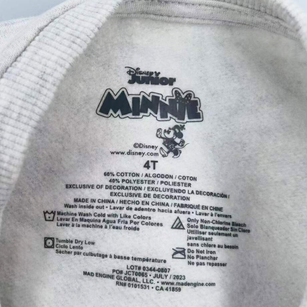 Minnie Mouse White Sweatshirt Imported Terno For Girls 2-5 Years Old Branded SS88