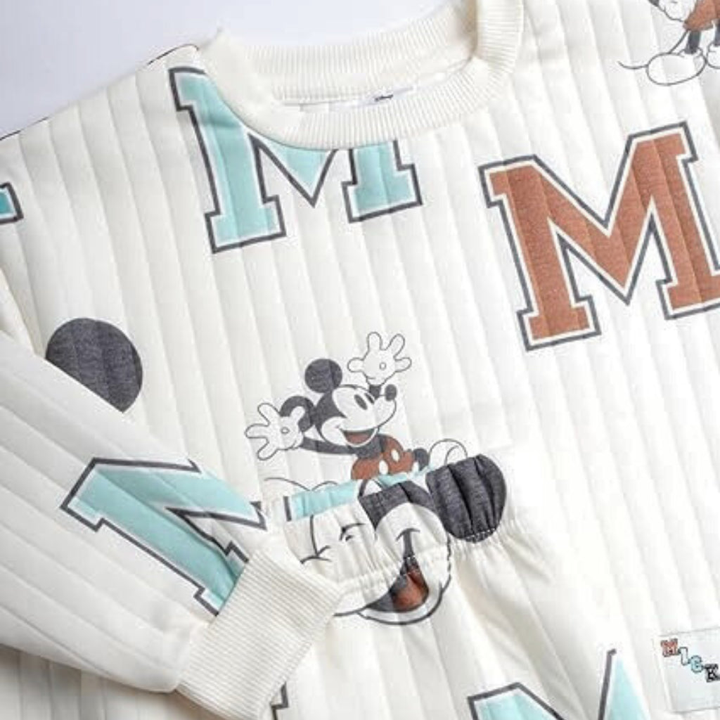 Mickey Mouse Tracksuit Imported Pullover and Jogger Pants 2-Piece Set for 2-6 Years Old SS61