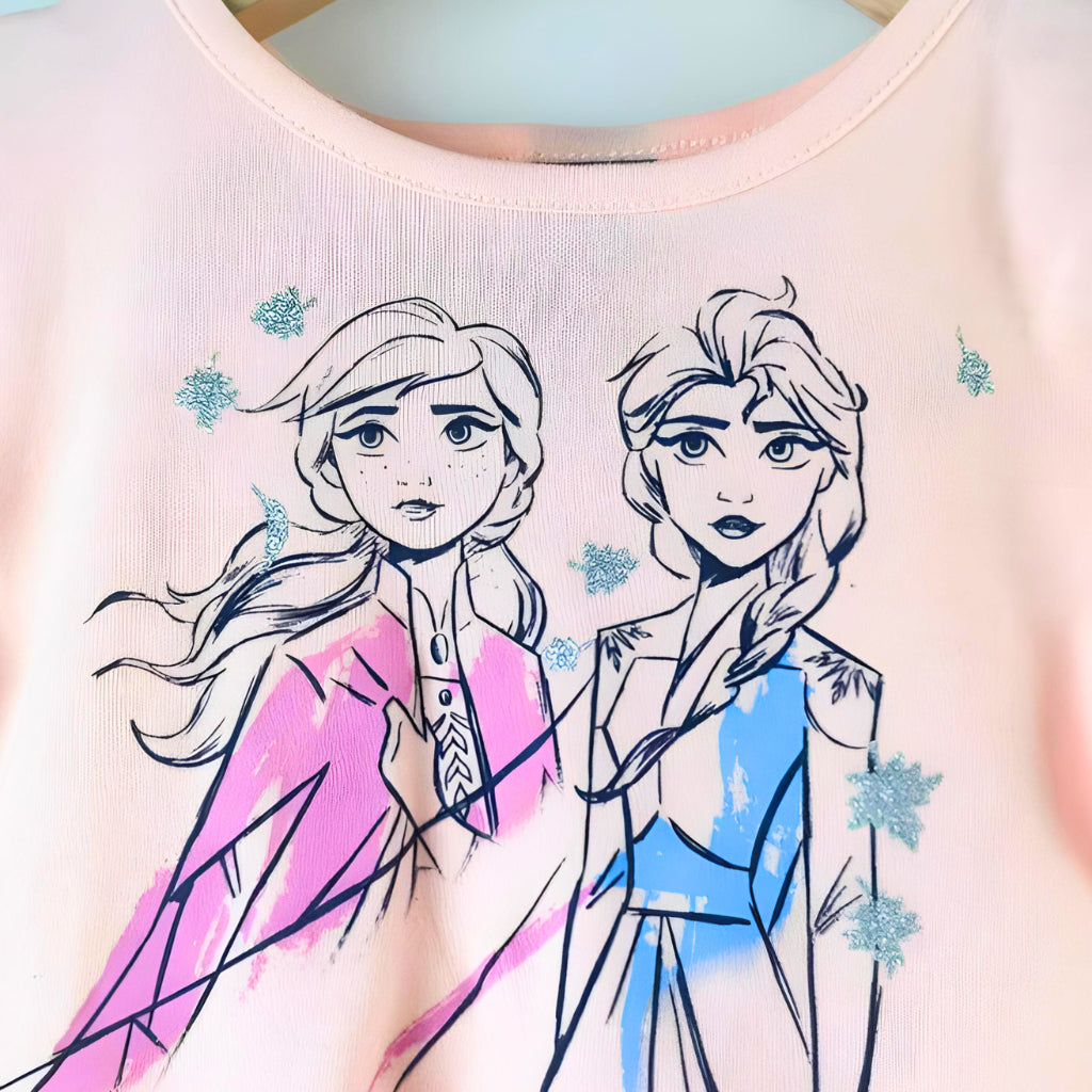 Frozen Elsa Tutu Dress Sparkle Orange Princess for Girls 2-4 Years Old HM-1109-A3