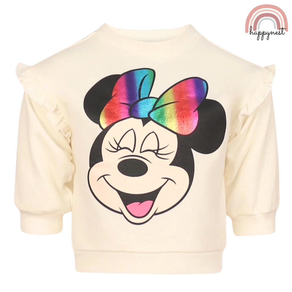 Disney Minnie Tracksuit White USA Jogger pants SS173 Baby Girl 3 Months Old - 6 Years Old