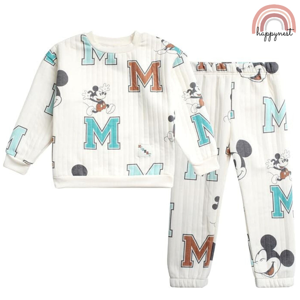 Mickey Mouse Tracksuit Imported Pullover and Jogger Pants 2-Piece Set for 2-6 Years Old SS61
