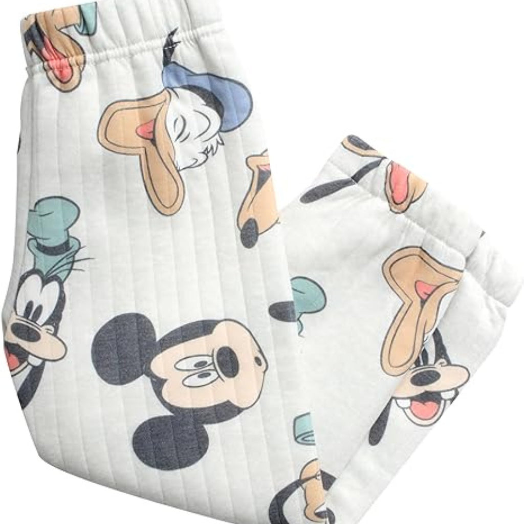 Happynest Beige Disney Mickey Mouse Hoodie Jacket Boys 2-Piece Set for 3M - 6 Years Old SS60