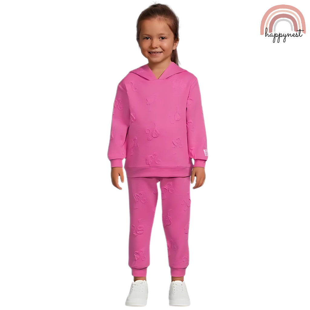 Pink Barbie Jacket Hoodie Terno Jogger for Kids (2-5 Years Old) Imported