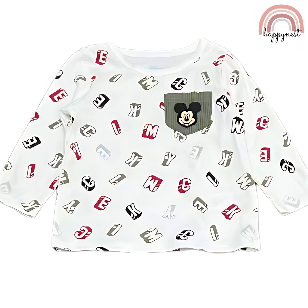 Mickey Mouse Baby Clothes 2-Piece Set Long Sleeve Top & Pants 0-9 Months SS123