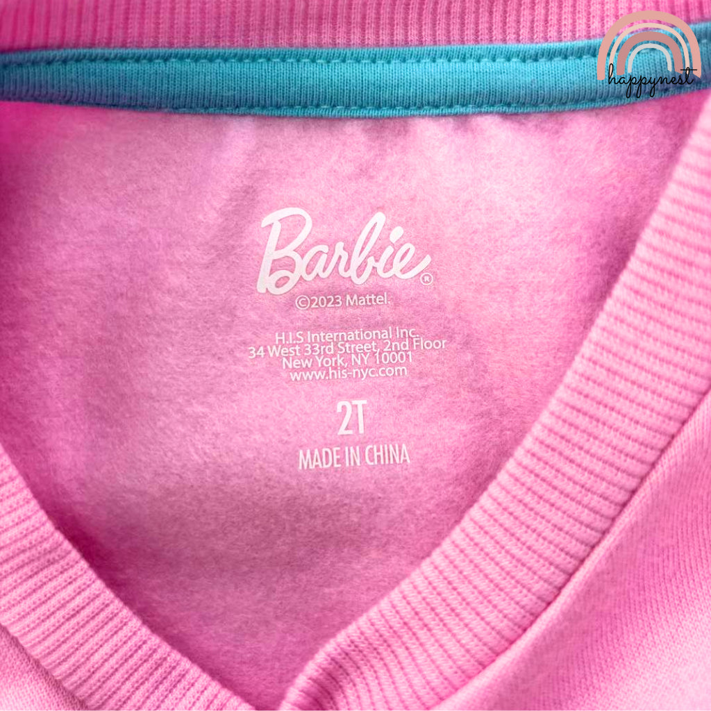 Barbie Tracksuit Pink Sweatshirt and Leggings Cute OOTD for Girls SS149 2-5 Years