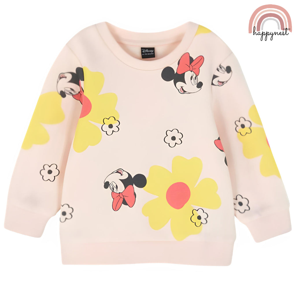 Disney Minnie Mouse Baby Pink Terno Sweatshirt and Jogger Coord Set for Baby Girl 0-36 Months SS45