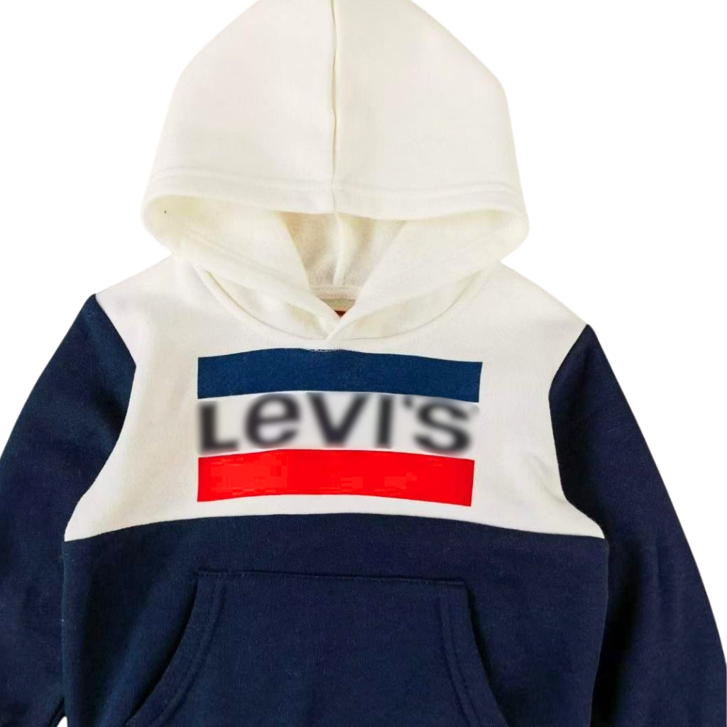 Tommy Hilfiger White Hoodie Little L3v! OOTD Coords Tracksuit Sweatshirt Terno Set White 2-8Y SS164