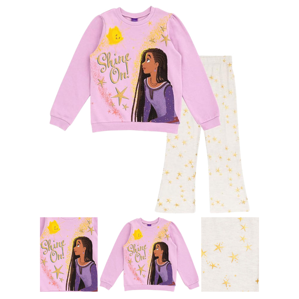 Wish Disney Purple Sweatshirt Pullover Terno for Girls (2 - 7 Years Old) SS30