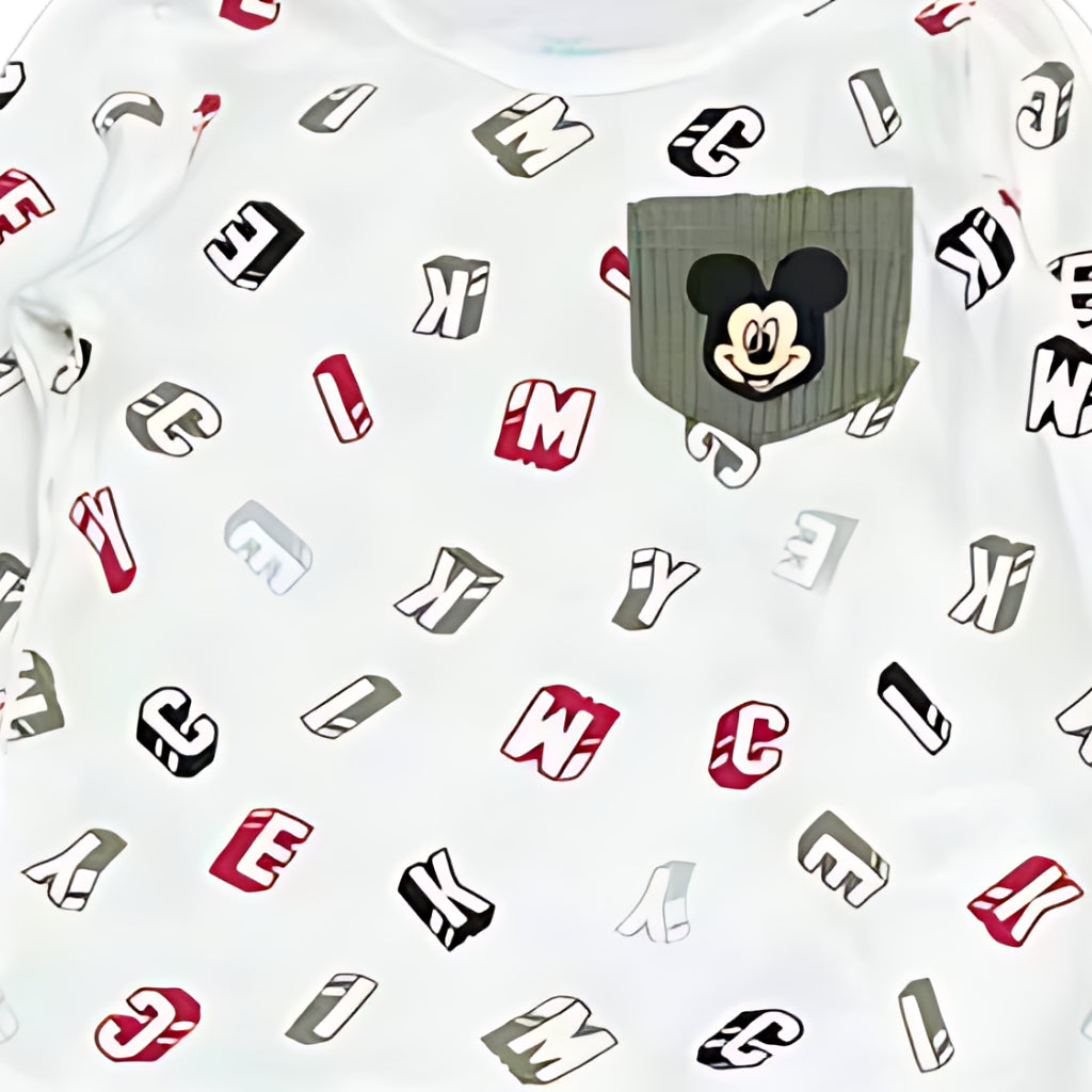 Mickey Mouse Baby Clothes 2-Piece Set Long Sleeve Top & Pants 0-9 Months SS123