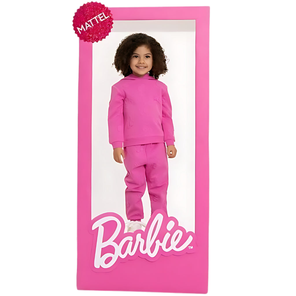 Pink Barbie Jacket Hoodie Terno Jogger for Kids (2-5 Years Old) Imported
