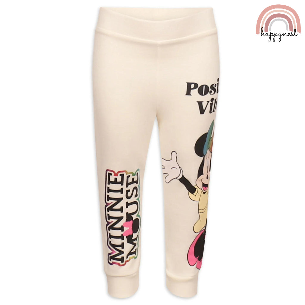 Disney Minnie Tracksuit White USA Jogger pants SS173 Baby Girl 3 Months Old - 6 Years Old