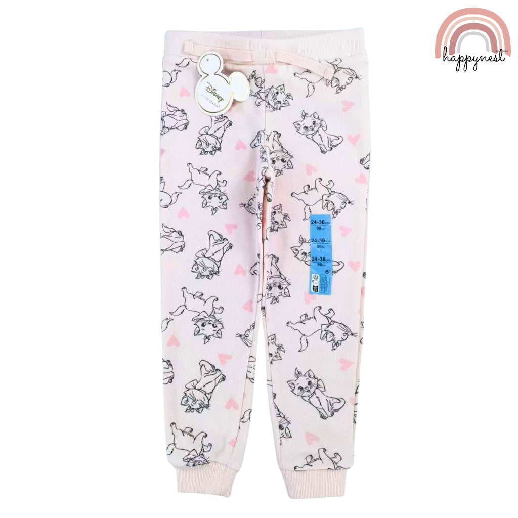 Aristocats Tracksuit Baby Pink Terno Sweatshirt and Jogger Coord Set for Baby Girl 0-36 Months