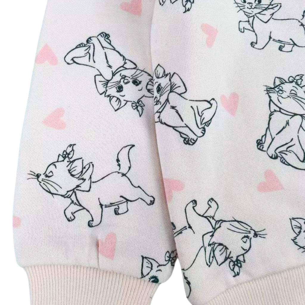 Aristocats Tracksuit Baby Pink Terno Sweatshirt and Jogger Coord Set for Baby Girl 0-36 Months