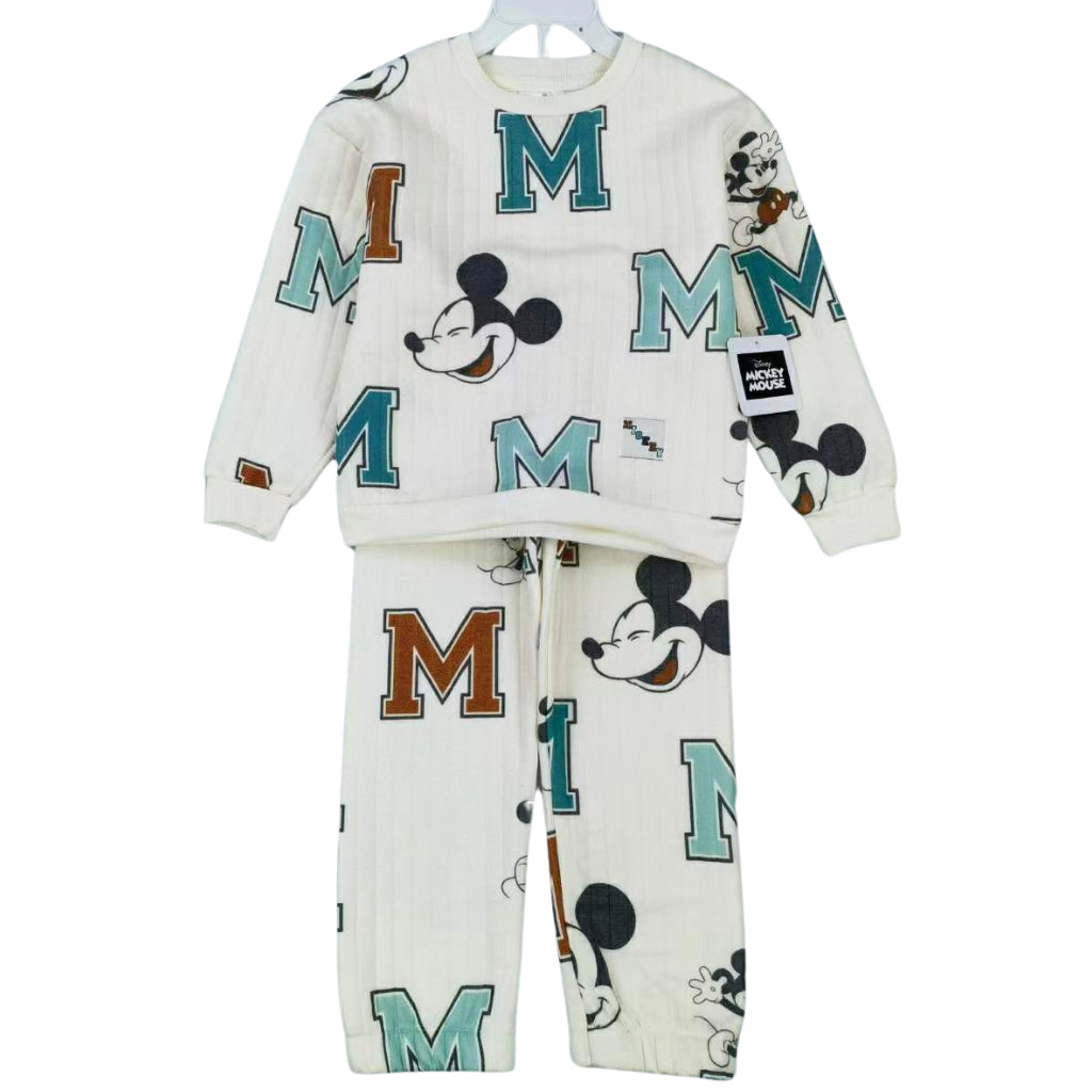 Mickey Mouse Tracksuit Imported Pullover and Jogger Pants 2-Piece Set for 2-6 Years Old SS61