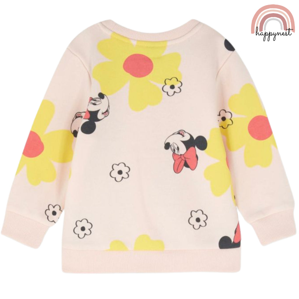 Disney Minnie Mouse Baby Pink Terno Sweatshirt and Jogger Coord Set for Baby Girl 0-36 Months SS45