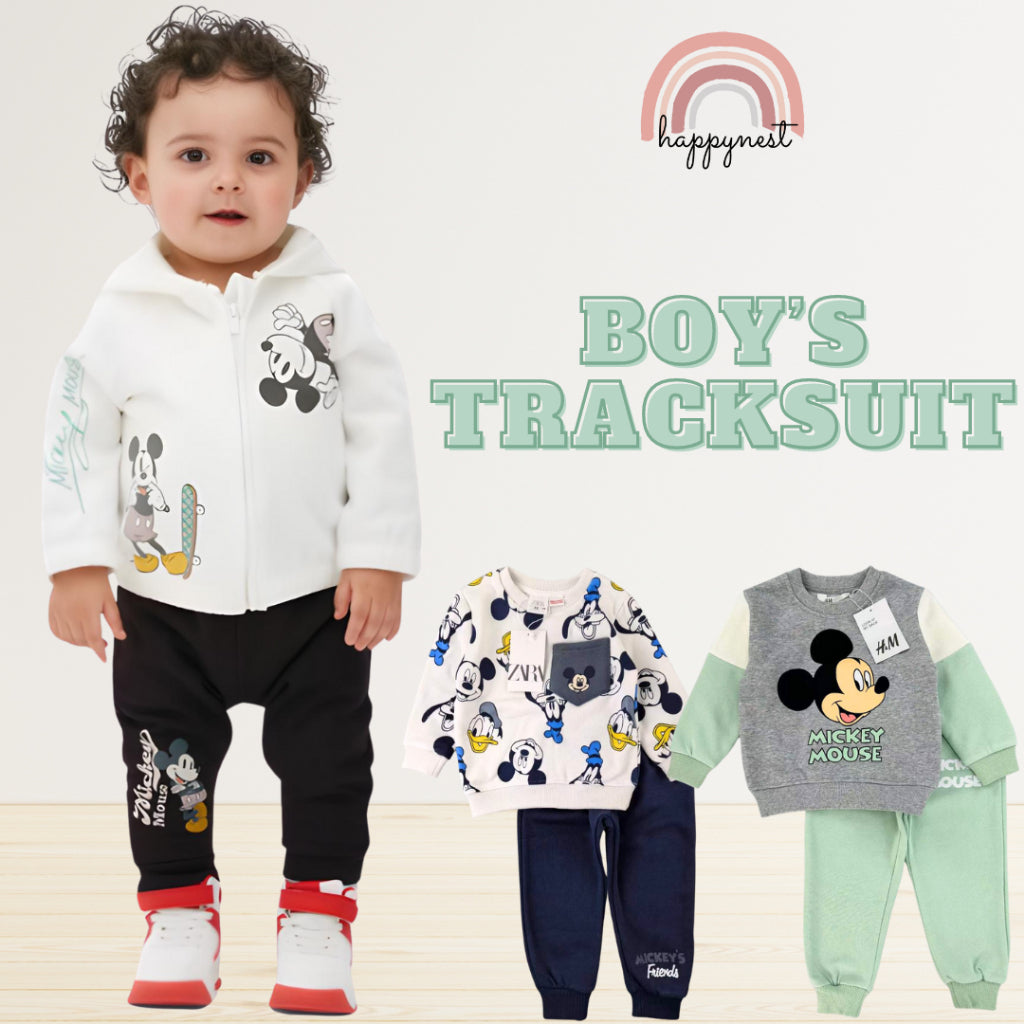 Happynest Mickey HM Hoodie Jogger Terno Boys 2-8 Years Old