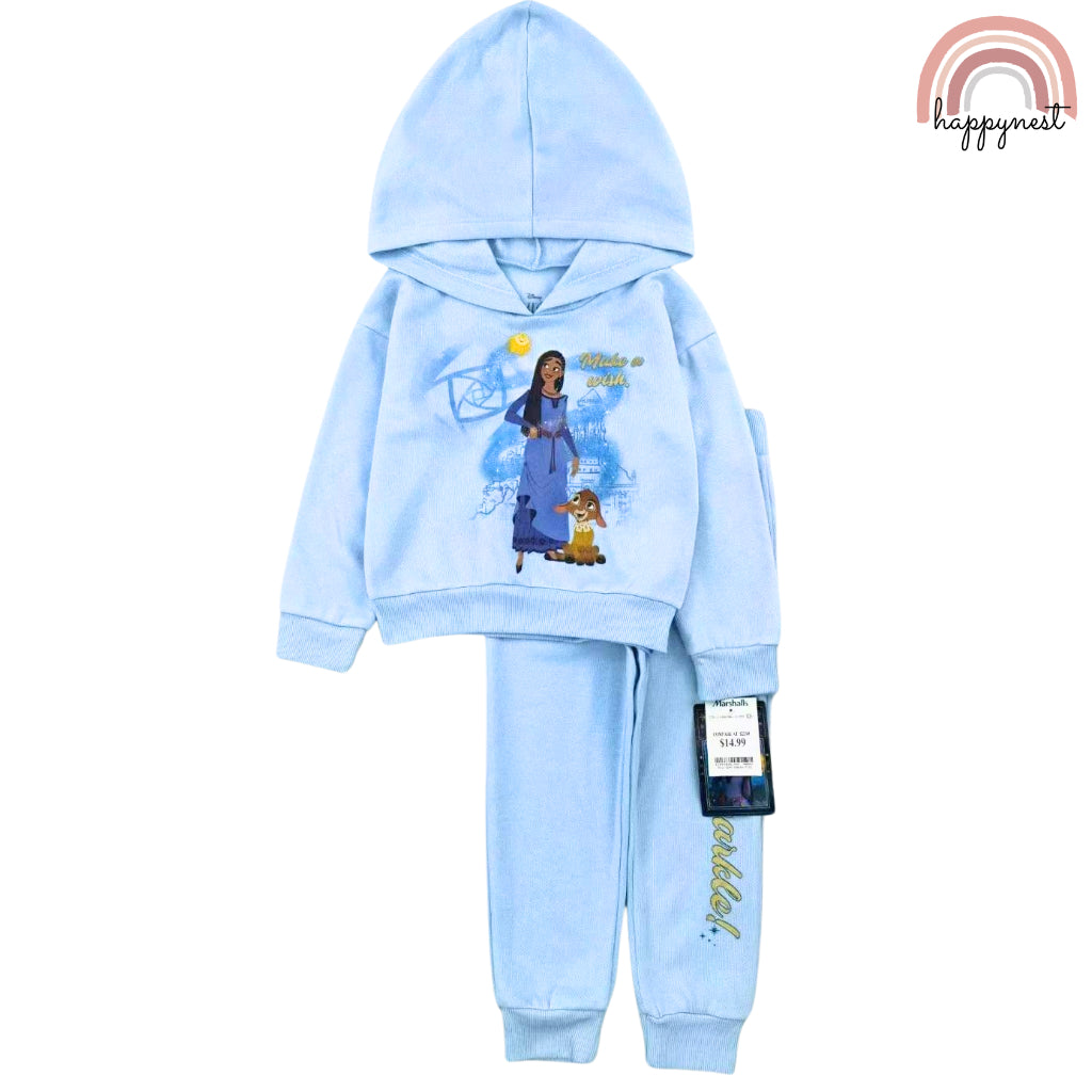 Wish Girls Tracksuit 2-Piece Set Blue Hoodie & Jogger Pants Outfit 4-7 Years SS136