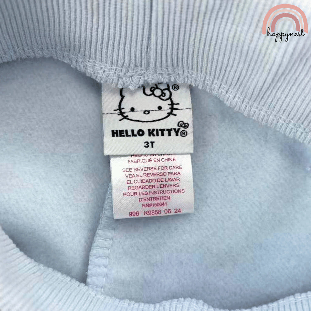 Hello Kitty Light Blue Tracksuit Set for Girls 2-8 Years Old Cute OOTD SS495