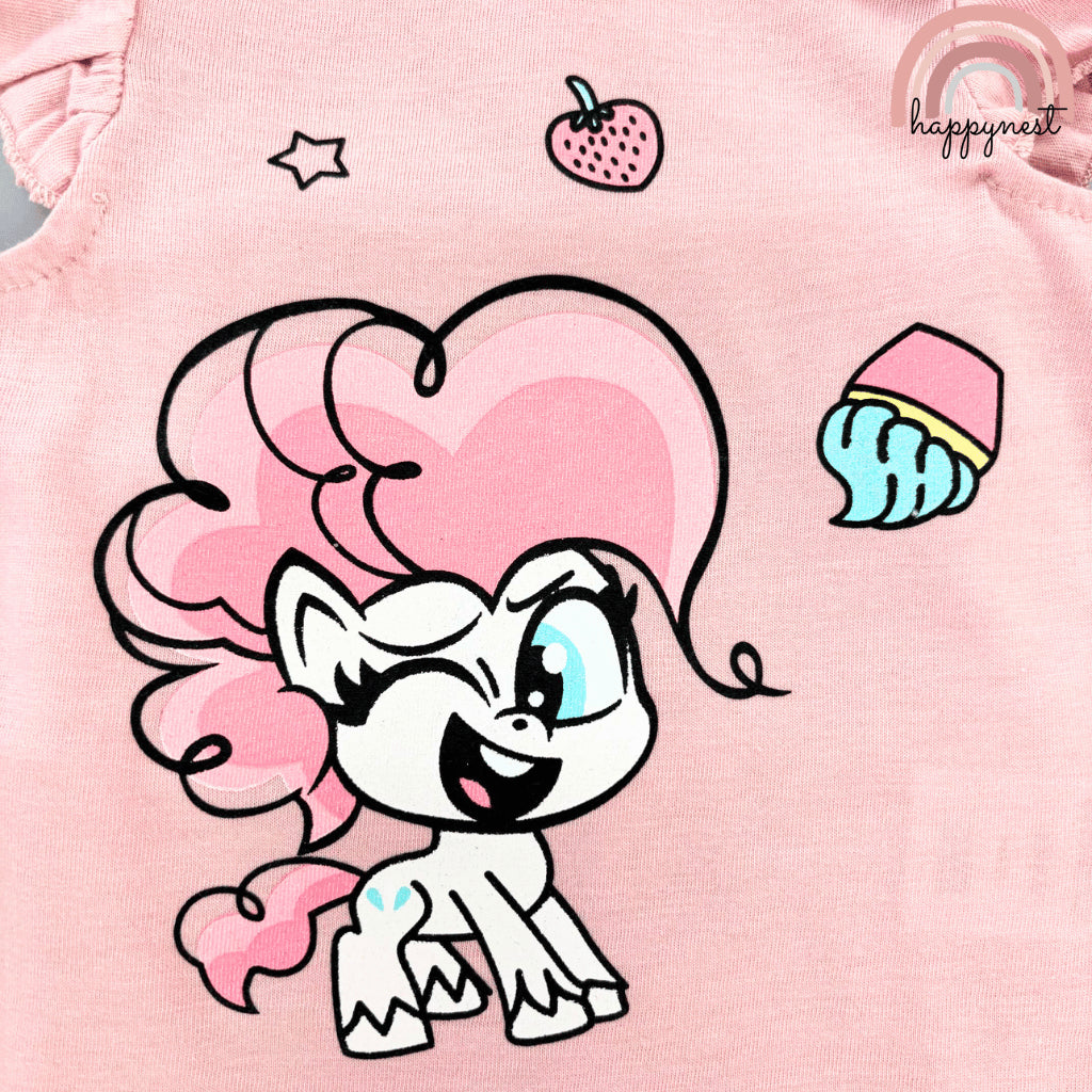 Little Pony Baby Girl 3-Piece Onesies Set 3-12 Months Bodysuit Outfit PH AA217