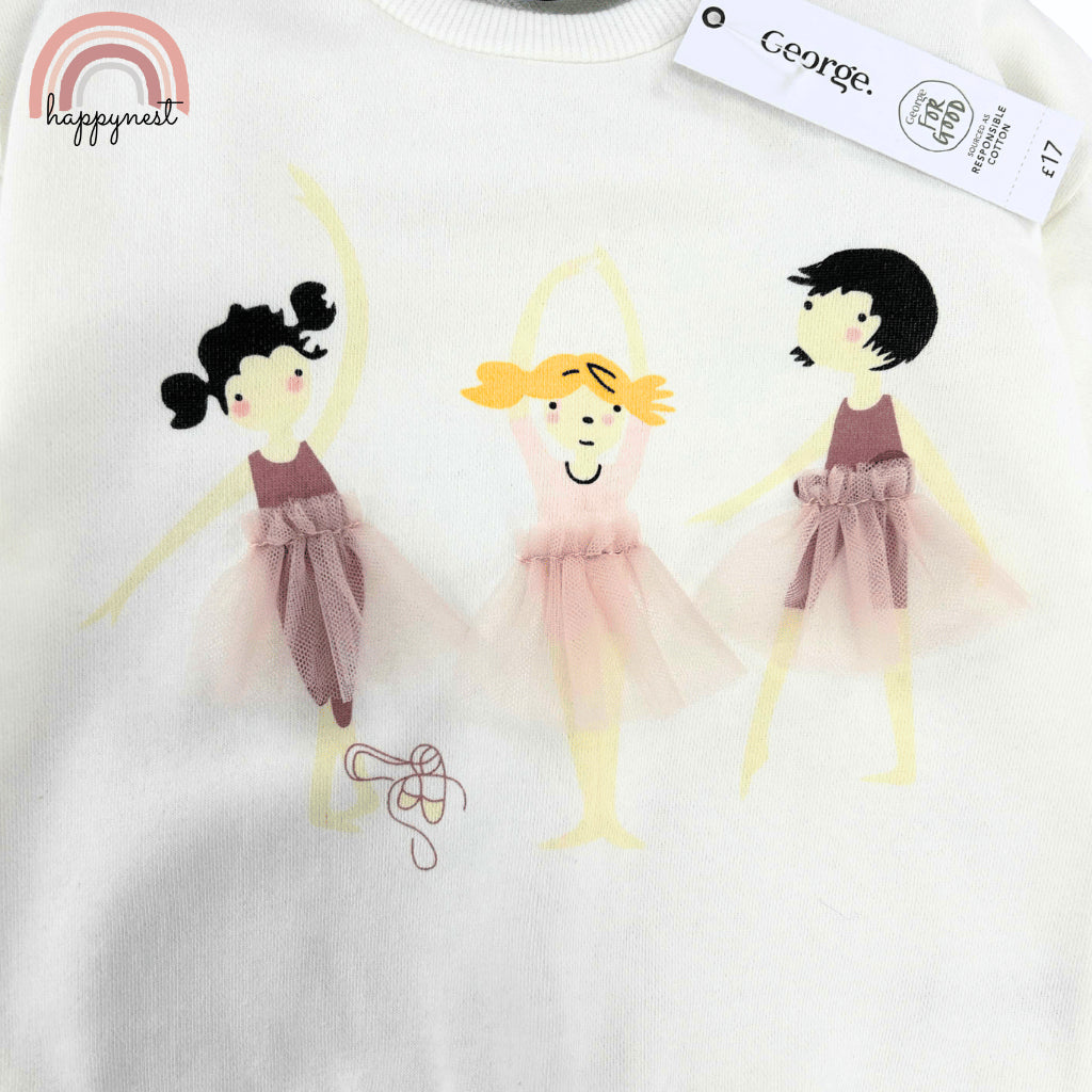 George Ballerina Sweatshirt and Leggings Set for Girls 6-36 Months PH SS466