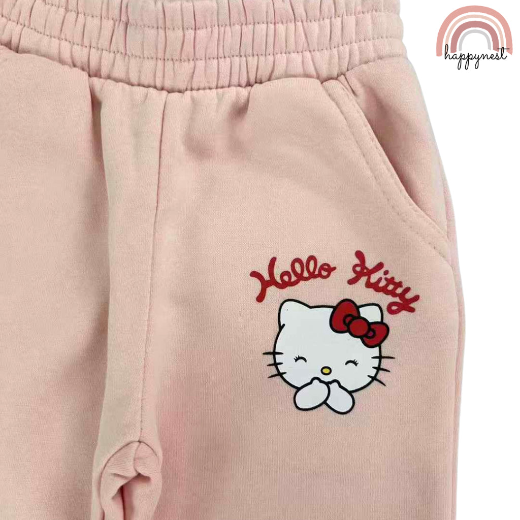 Hello Kitty Pink 2-Piece Tracksuit Set for Girls 2-8 Years – Cozy & Cute Outfit SS513