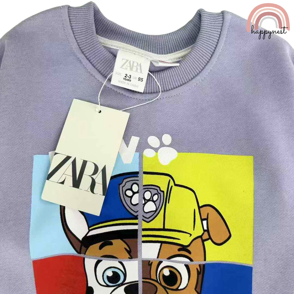 Paw Patrol 2-Piece Tracksuit – Purple Sweatshirt & Joggers for Boys/Girls 2–8 Yrs (SS514)