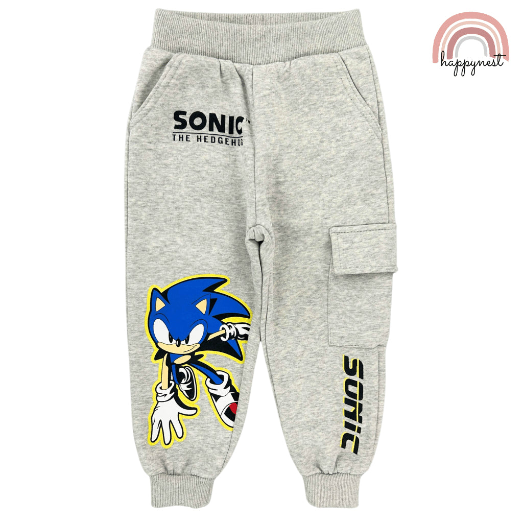 Sonic Gray Jacket and Jogger Pants Set for Boys | 2-Piece Tracksuit Outfit (2-6 Years) SS476