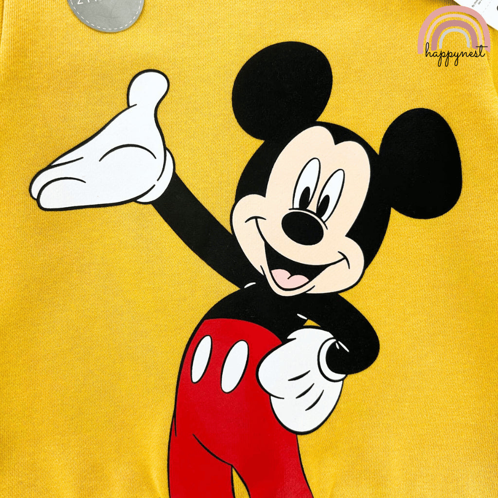 Mickey Mouse Baby Clothes 2-Piece Set Yellow Sweatshirt & Jeans 3-36 Months SS473