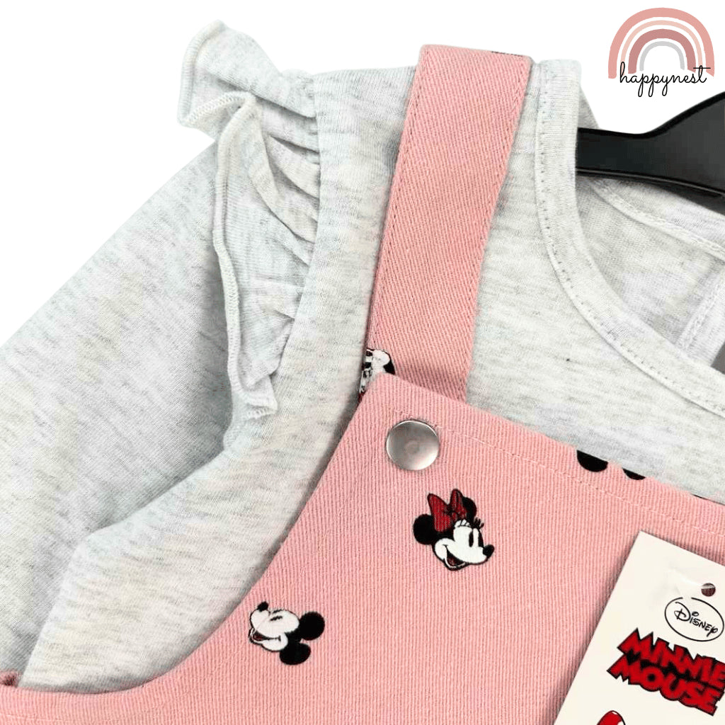 Minnie Pink Jumper + White Shirt Baby Girl Outfit Set 6-36 Months AA282