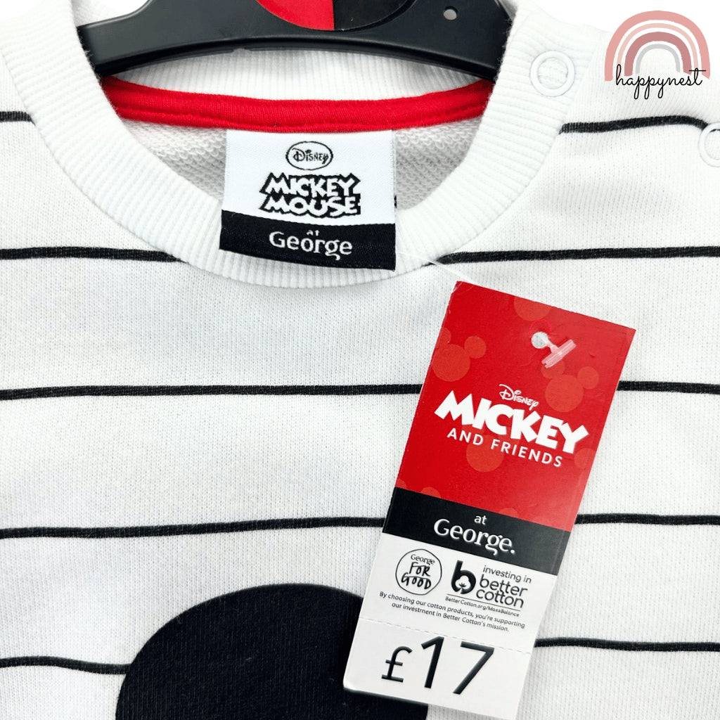 Mickey Mouse Baby Clothes 2-Piece Set Striped Shirt & Pants 3-36 Months SS472