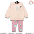 George Pink Sweatshirt and Leggings Set for Girls 6-36 Months Outfit PH SS464