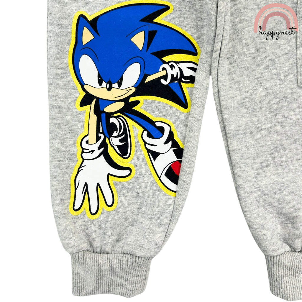 Sonic Gray Jacket and Jogger Pants Set for Boys | 2-Piece Tracksuit Outfit (2-6 Years) SS476