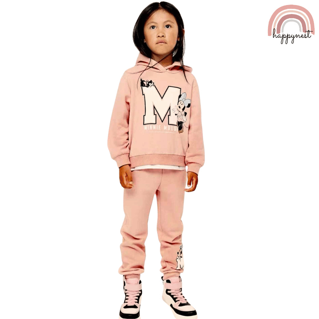 Minnie Mouse Jacket Girls Pink Zara Sweatshirt Tracksuit Jogger + Terno Sets 2-6Years Old SS178