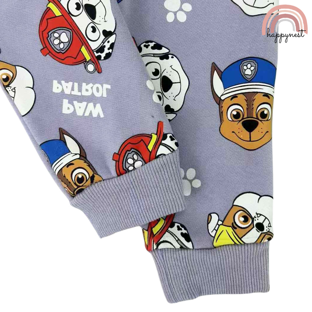 Paw Patrol 2-Piece Tracksuit – Purple Sweatshirt & Joggers for Boys/Girls 2–8 Yrs (SS514)
