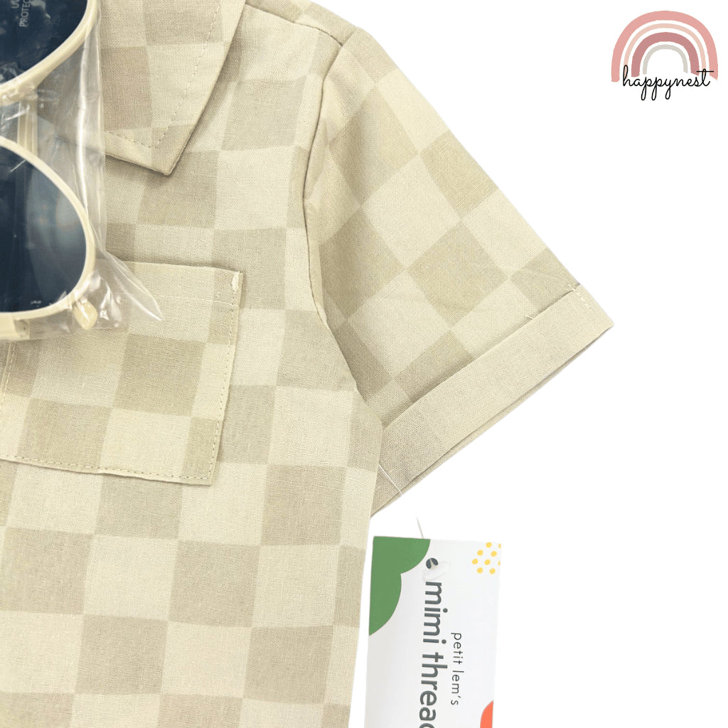 Mimi Threads Polo Shirt Pants and Sunglasses Set for Boys 12-24 Months PH AA232
