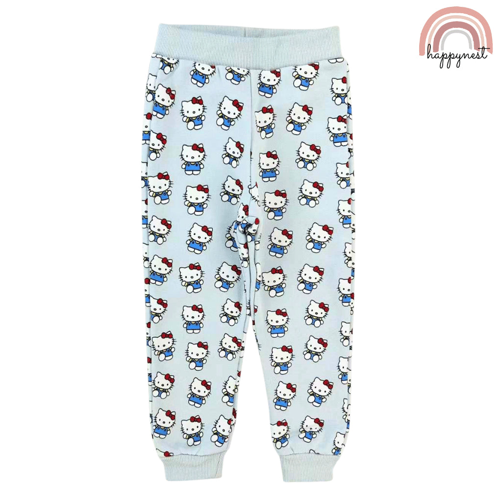 Hello Kitty Light Blue Tracksuit Set for Girls 2-8 Years Old Cute OOTD SS495